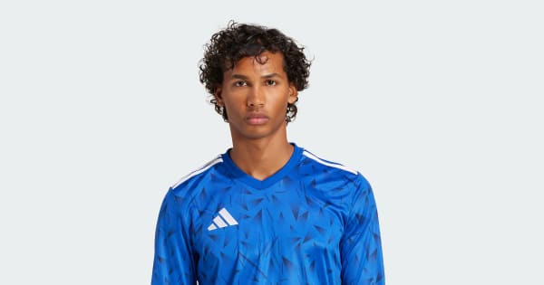 adidas Team Icon 25 Long Sleeve Jersey - Blue | Free Shipping with
