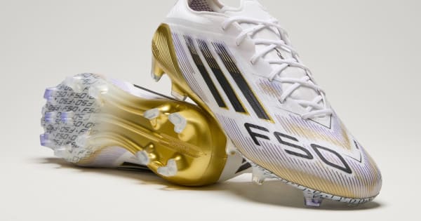 adidas F50 Elite Firm Ground Cleats - White | Free Shipping with