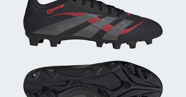 adidas Predator Club Firm/Multi-Ground Cleats - Black | Free