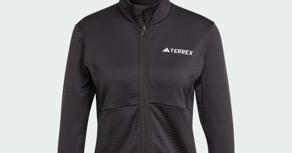 アディダス(adidas) テレックス マルチ 軽量フリース フルジップジャケット MKW62 レディース ブラック(IB1814) Lサイズ アディダス テレックス マルチ 軽量フリース フルジップジャケット