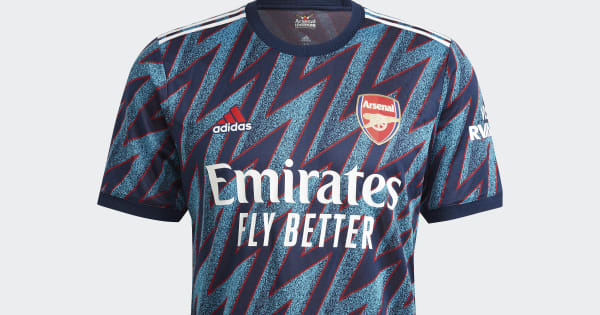 adidas Arsenal 21/22 Third Authentic Jersey - Blue | Free Shipping