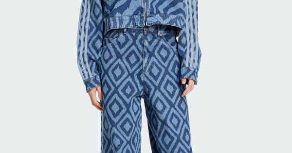 adidas x FARM Rio デニム トラックトップ adidas x FARM Rio Denim Track Top - Blue | Free Shipping