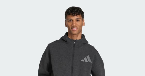 adidas ジップ　パーカー アディダス Z.N.E.プレミアム フルジップ パーカー - ブラック