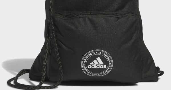 adidas Classic 3-Stripes Sackpack - Black | Free Shipping with