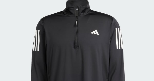 adidas Own the Run Half-Zip Jacket - Black | Free Shipping with