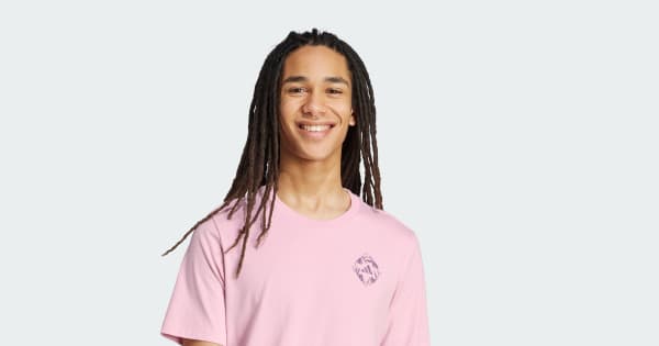 adidas House of Tiro Tulip Graphic Tee - Pink | Free Shipping with
