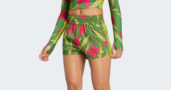 ADIDAS x FARM RIO PACER SHORTS - Green | Free Shipping with adiClub