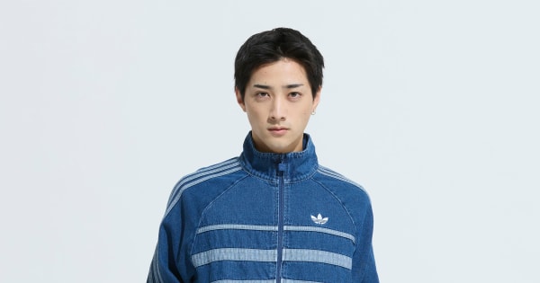adidas アディカラー ファーストブルー デニム トラックトップ