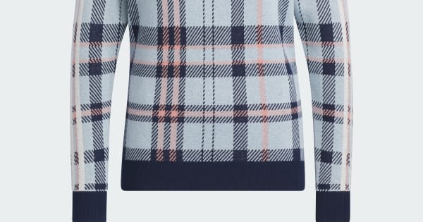 adidas レディース セーター M 緑・紺チェック adidas レディース セーター M 緑・紺チェック