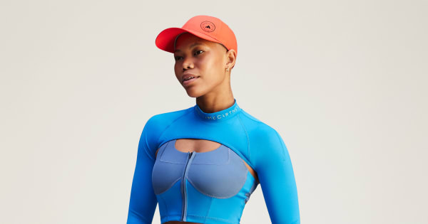 adidas by Stella McCartney モックネックスリーブ - ブルー