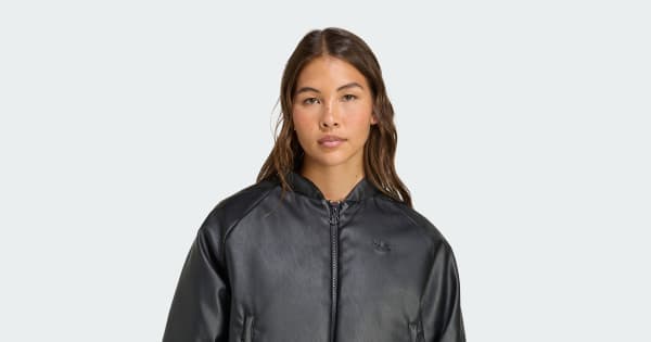 アディダス プレザー ボンバー 合成ダウンジャケット - ブラック