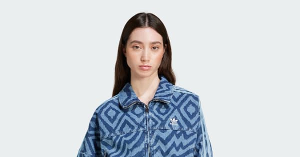 adidas × FARM Rio デニム トラックトップ - ブルー | アディダス ジャパン