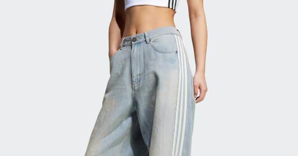 ADILENIUM シーズン 3 バナナフィット ウォッシュドデニムパンツ 24 adidas｜【公式】アディダス adidas Adilenium シーズン 3