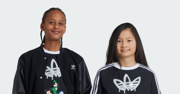 adidas × Disney ミッキーマウス 半袖Tシャツ キッズ - ブラック