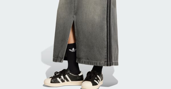 【新品】アディカラー スリーストライプス デニムペンシルスカート JW2659 アディダス アディカラー スリーストライプス デニム ペンシル