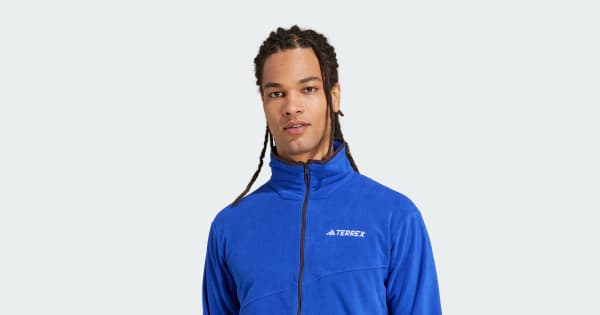Jaqueta Fleece Zíper Terrex Multi - Azul adidas | adidas Brasil
