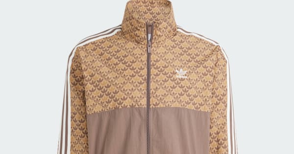 adidas クラシックモノウインドブレーカー アディダス クラシック モノ ウインドブレーカー - ブラウン