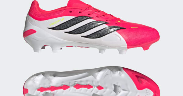 adidas Predator League Firm Ground Soccer Cleats - Red | Free