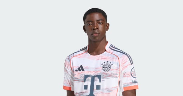 adidas FC Bayern 25/26 Away Jersey - White | Free Shipping with