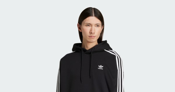 アディダス アディカラー バギーフィットパーカー - ブラック