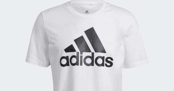 adidas Essentials Big Logo Tee - White | Free Shipping with