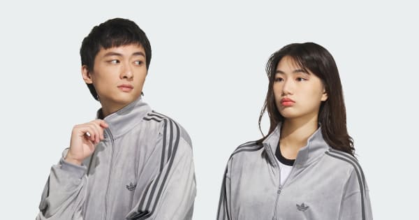 新品　IRAL S-L グレー ベロア　ジャージ上下セット　トラックジャケット JM2271_21_model.jpg