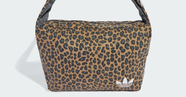 adidas Leopard Large Shoulder Bag - Brown | Free Shipping with