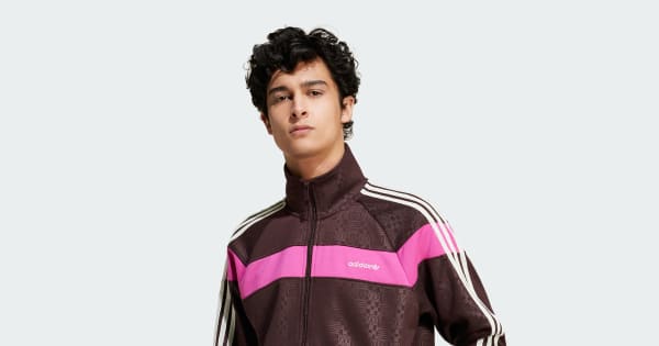 アディダス 80s プレミアム エンボス加工 スリーストライプス トラック