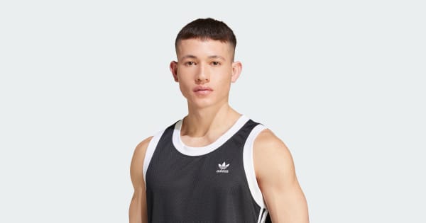 adidas Adicolor Mock Eyelet Vest - Black | Free Shipping with