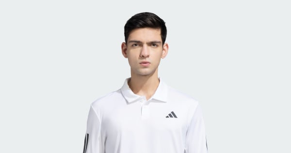 Club_3_Stripes_Polo_Shirt_Whit