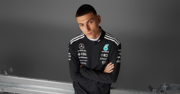 adidas MERCEDES - AMG PETRONAS FORMULA ONE TEAM 1/4 ZIP - Black