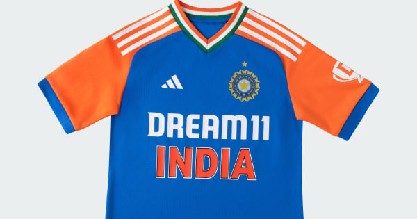 adidas INDIA CRICKET T20 REPLICA JERSEY KIDS Blue adidas