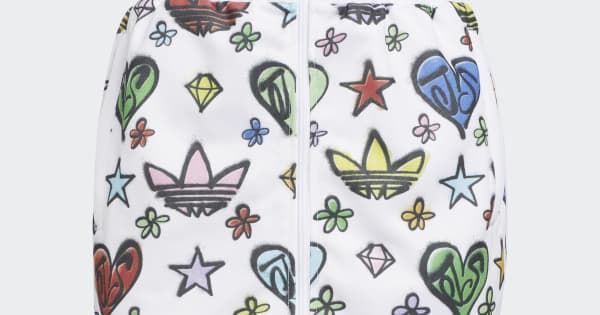 adidas Jeremy Scott Monogram Skirt - White | Women's Lifestyle
