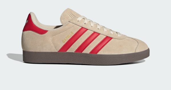adidas Gazelle 23cm ベージュ/レッド スニーカー adidas Gazelle Shoes - Beige | Free Shipping with adiClub | adidas US