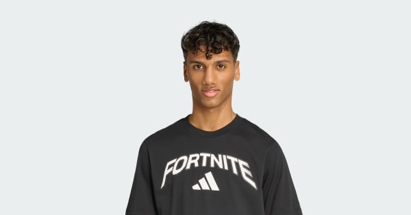 adidas X Fortnite Logo Graphic T-Shirt - Black | adidas UK