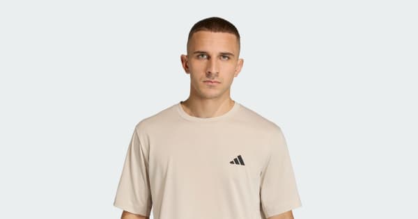 adidas WORKOUT ESSENTIALS FEELREADY T-SHIRT - Beige | Free