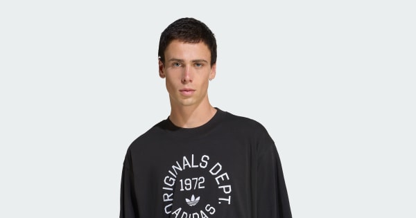adidas ORIGINALS DEPT. GRAPHIC TEE - Black | Free Shipping with
