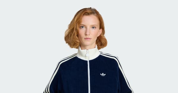 VESTE DE SURVÊTEMENT ADIDAS ORIGINALS MAILLE VELOURS - Bleu adidas | adidas France