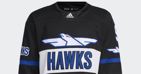 adidas Men's Hockey Hawks Bombay Authentic Jersey Black Free