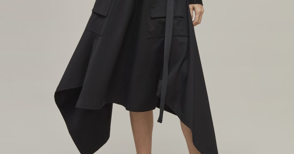 adidas Y-3 Refined Wool Skirt - Black | Free Shipping with adiClub