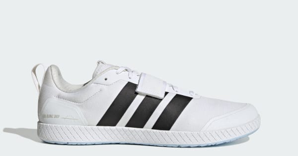 adidas The Total Weightlifting Shoes - White | Free Shipping with