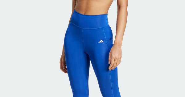 adidas Optime Full Length Leggings Blue Free Shipping with adiClub  adidas US