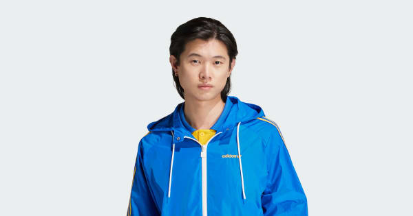 アディダス ウインドブレーカー - ブルー | アディダス ジャパン