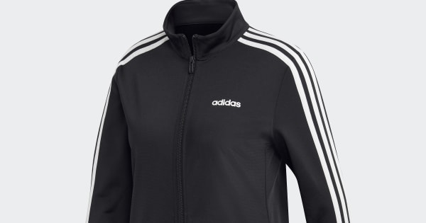 adidas Essentials Tricot Track Jacket - Black | Free Shipping with