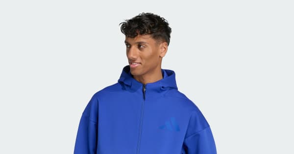 ku__uu20 Jaqueta Capuz New adidas Z.N.E. Full-Zip - Azul adidas