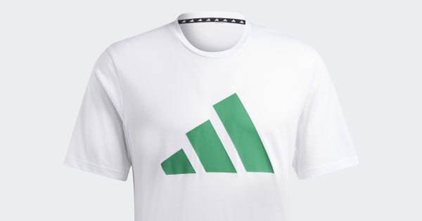 adidas Train Essentials Feelready Logo Training Tee - White | Free