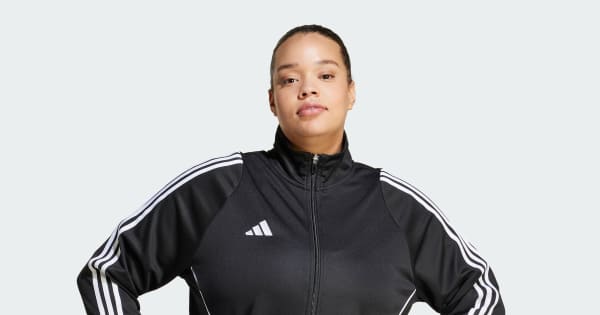 adidas Tiro 24 Training Jacket (Plus Size) - Black | Free Shipping