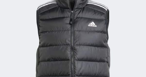 新品 Lサイズ アディダス エッセンシャルズ ダウンベスト 黒 ブラック adidas（アディダス） ベスト ジレ エッセンシャルズ ダウンベスト
