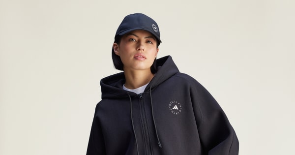 adidas by Stella McCartney Sportswear Cropped Hoodie - Black