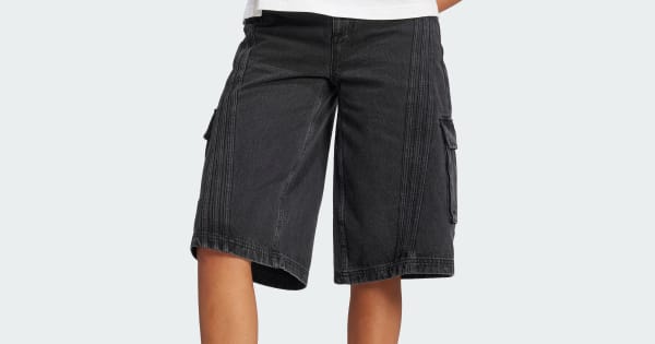 DIMENSIONAL SLEEVE JACKET SHORT PANTSアメリ Shorts Capri Denim Adilenium Season 2 (Unissex) - Preto adidas